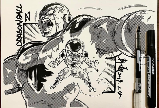 Dragon Ball: Mãn nhãn xem lại cuộc chiến giữa Frieza với Goku và nhóm chiến binh Z được tóm tắt qua tranh vẽ - Ảnh 7.