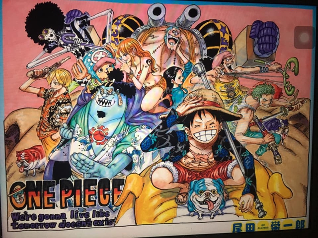 Trang màu đặc biệt trong One Piece chap 987