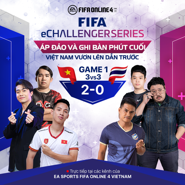 Cris Phan, Hùng Dũng, Vermisse giúp Việt Nam trở thành nhà vua của FIFA eChallenger sau khi đả bại Thái Lan 3-1 - Ảnh 1.