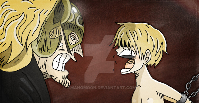 Sanji từng phải chịu nhiều đau khổ bởi cha của mình