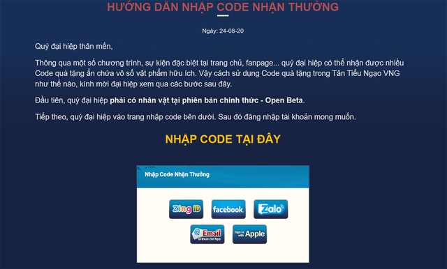 Tân Tiếu Ngạo VNG tặng game thủ 1000 giftcode xịn xò mừng game ra mắt - Ảnh 1.