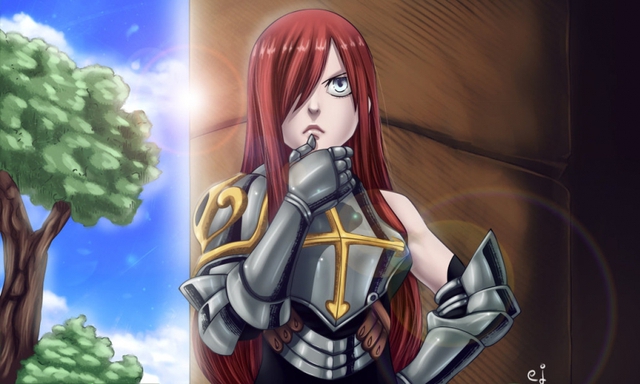 Erza Scarlet là cô nàng cá tính trong Fairy Tail