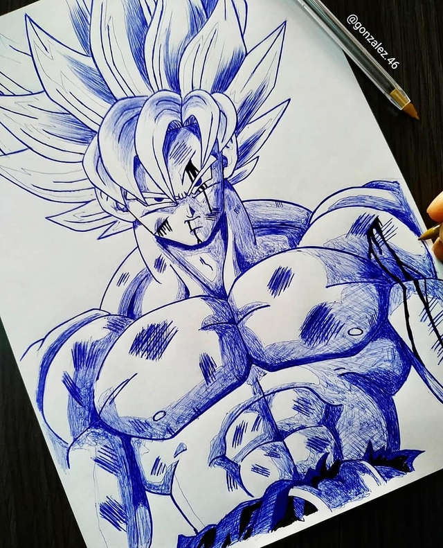 Mãn nhãn khi ngắm loạt ảnh vẽ lại các nhân vật trong Dragon Ball bằng bút bi - Ảnh 8.