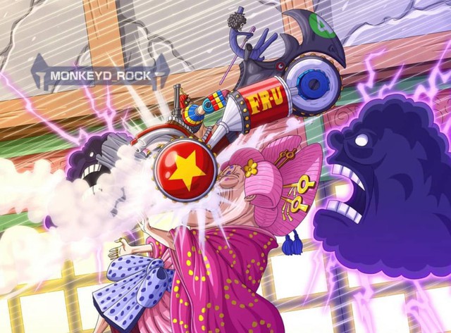 One Piece: Fan thích mê khi khoảnh khắc Franky tông thẳng xe vào mặt Big Mom đã được lên màu - Ảnh 3.