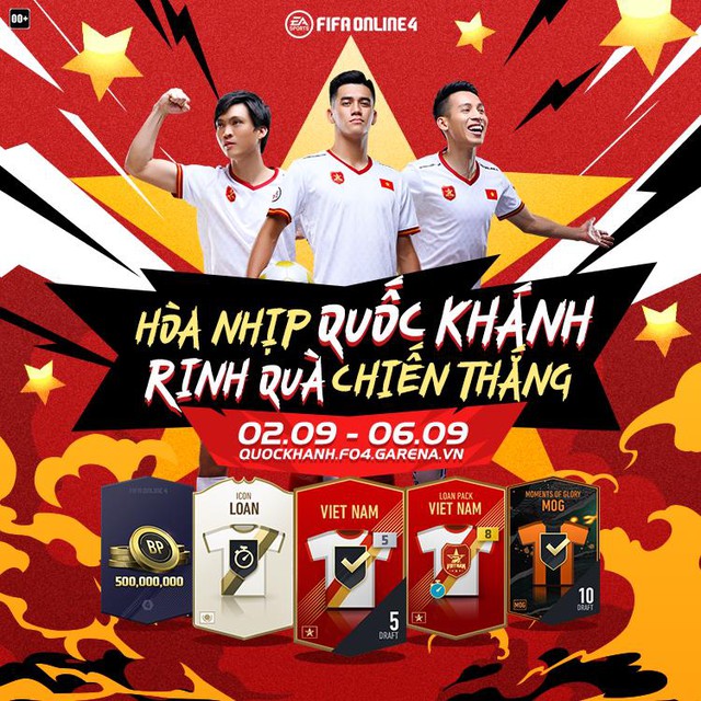 FIFA Online 4 tung sự kiện mừng Quốc Khánh cực HOT: Nhân đôi lượt mở quà, 100% sở hữu free thẻ Việt Nam +8 và Mùa ICONS - Ảnh 1.