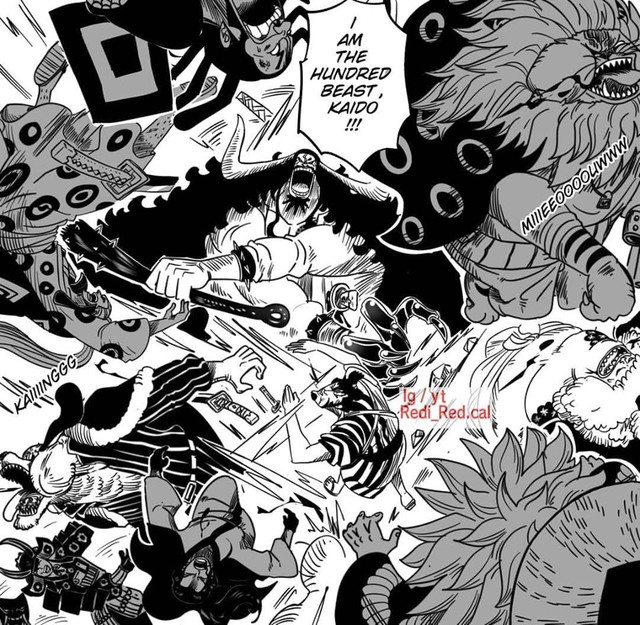 One Piece 986: 9 người cùng nhảy vào đánh, tại sao chỉ có Nekomamushi tóc vàng là bị Kaido túm đầu? - Ảnh 4.