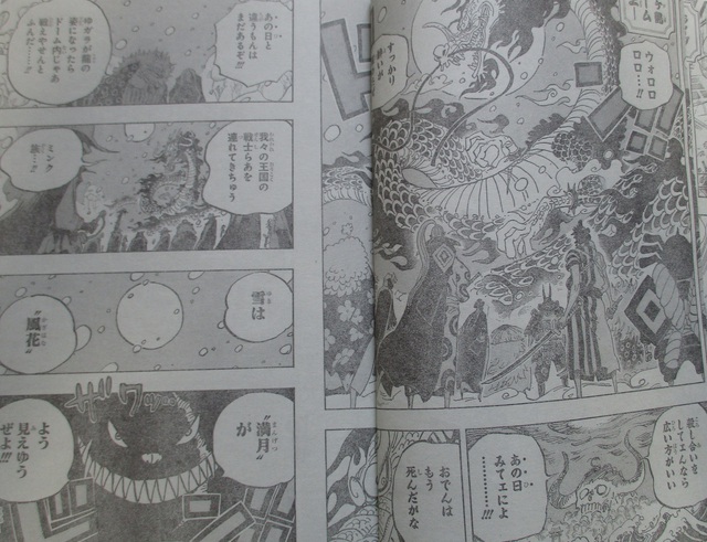 Spoiler One Piece Chap 987: Combat tổng bắt đầu diễn ra kịch liệt, Kaido hóa rồng đấu tộc Mink trong dạng Sulong - Ảnh 7.