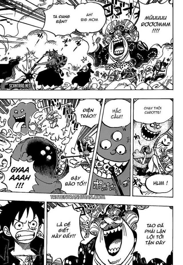 One Piece 987: Thoát khỏi Big Mom, Carrot sẽ 1 lần nữa hóa Sulong cùng Cửu Hồng Bao quyết chiến Kaido? - Ảnh 1.