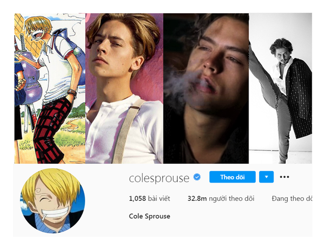 Rộ tin đồn về việc Cole Sprouse sẽ hóa thân thành Sanji khi diễn viên này đã thay đổi avata thành Sanji của mình trên Instagram.