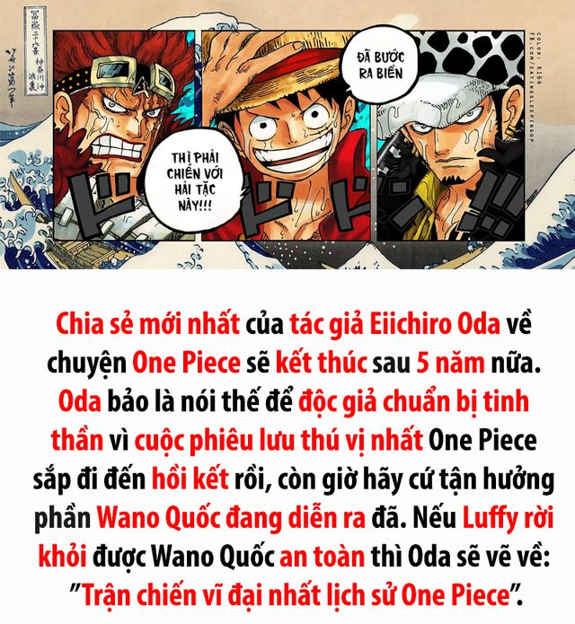 Oda tuyên bố nếu Luffy còn sống để thoát khỏi Wano, ông sẽ vẽ Trận chiến vĩ đại nhất lịch sử One Piece - Ảnh 1.