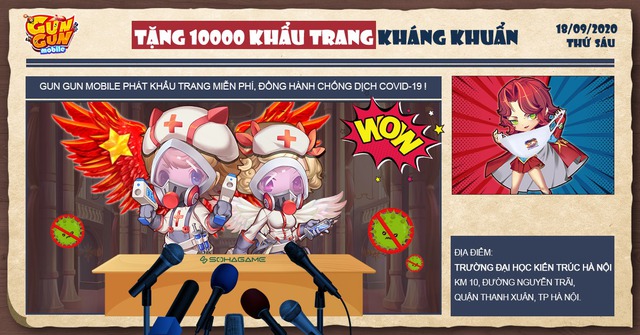 Gun Gun Mobile phát 10000 khẩu trang miễn phí cùng chống dịch Covid - Ảnh 1.