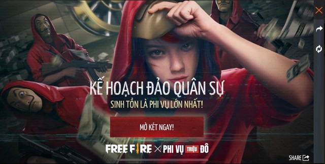 Free Fire và phi vụ Triệu Đô: Màn hợp tác hoành tráng với Series phim Money Heist - Ảnh 6.