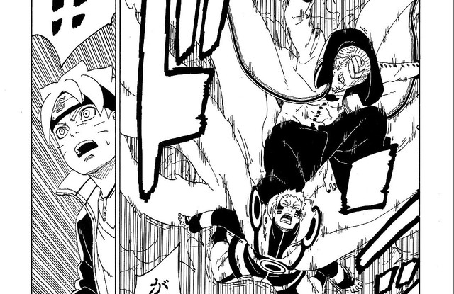 Boruto chapter 50: Naruto và Sasuke bị Isshiki Otsutsuki bón hành tơi tả, Boruto ra tay ứng cứu - Ảnh 2.