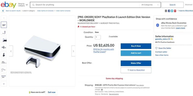 Vì muốn là người đầu tiên sở hữu PS5, rất nhiều game thủ bất chấp mua máy với giá cao cắt cổ - Ảnh 1.