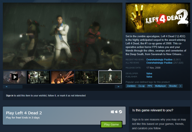 Link tải Left 4 Dead 2 bản quyền miễn phí trên Steam - Ảnh 1.