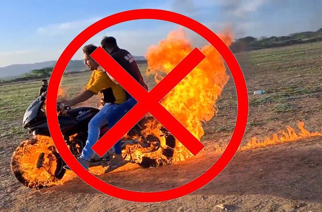 Bắt chước Ghost Rider, hai Youtuber người Ấn tự tẩm xăng lên xe, thực hiện màn trình diễn nguy hiểm để rồi nhận muôn vàn chỉ trích - Ảnh 6.