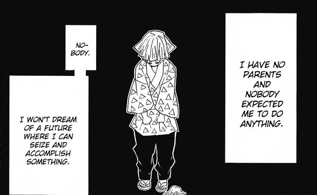 Ngay từ chương 34, Zenitsu đã tự tiết lộ rằng bản thân cậu không có cha mẹ.
