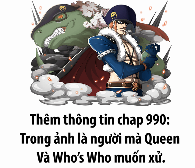 One Piece chap 990 tin chính thức: Kẻ mà Queen và Who Who muốn tiêu diệt chính là điệp vụ hải quân X-Drake - Ảnh 2.