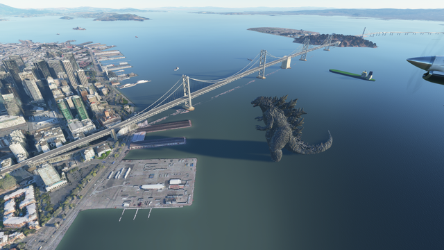 Microsoft Flight Simulator 2020: Xuất hiện Godzilla trong vịnh San Francisco - Ảnh 6.