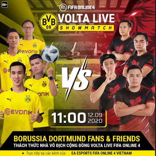 Phát Freestyle, Đỗ Kim Phúc cùng các Big Fan Brussia Dortmund lập đội thách thức nhà vô địch cộng đồng Volta Live FFO4 - Ảnh 1. Phát Freestyle, Đỗ Kim Phúc cùng các Big Fan Brussia Dortmund lập đội thách thức nhà vô địch cộng đồng Volta Live FFO4 - Ảnh 1.