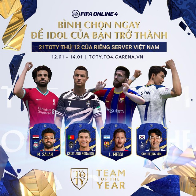 FIFA Online 4: Nhận ngay thẻ 21TOTY sớm nhất server với sự kiện bình chọn cho đội hình TEAM OF THE YEAR - Ảnh 5.