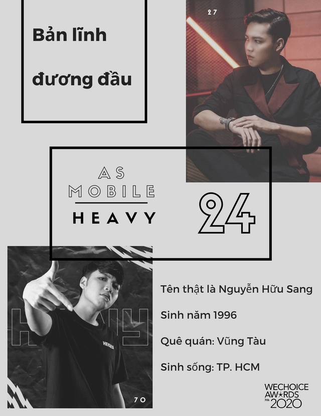 Chiếm “spotlight” ở 3 hạng mục của WeChoice Awards 2020, thủ lĩnh team Heavy vẫn dành lời “có cánh” cho MisThy - Ảnh 1.