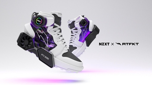 Xuất hiện đôi Sneakers RTFKT x NZXT Drip cực “cool ngầu” dành cho tín đồ PC Master Race - Ảnh 1.