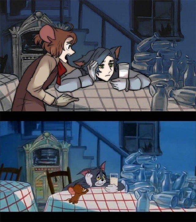 Tom và Jerry cực bảnh bao khi trở thành con người, trông lại còn giống cặp đôi yêu nhau lắm cắn nhau đau - Ảnh 11.