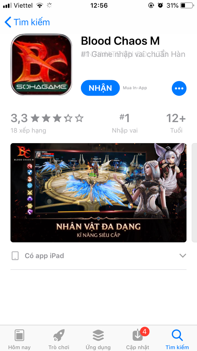 Không ngoài dự đoán, bom tấn “hot” như Blood Chaos M chỉ cần 1 tiếng để leo Top 1 App Store! - Ảnh 2.