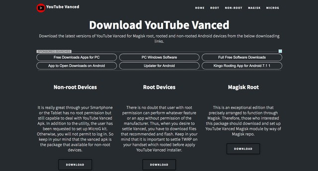 Kéo xuống phía dưới bạn sẽ thấy phần download dành cho các dòng máy