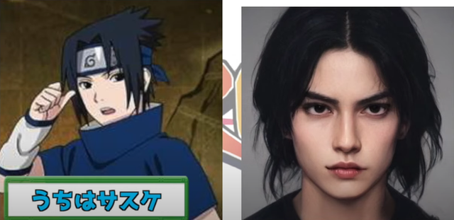 Youtuber dùng AI hô biến nhân vật trong Naruto thành người thật: Sasuke đẹp trai chuẩn soái ca, Naruto y hệt trai Tây - Ảnh 2.