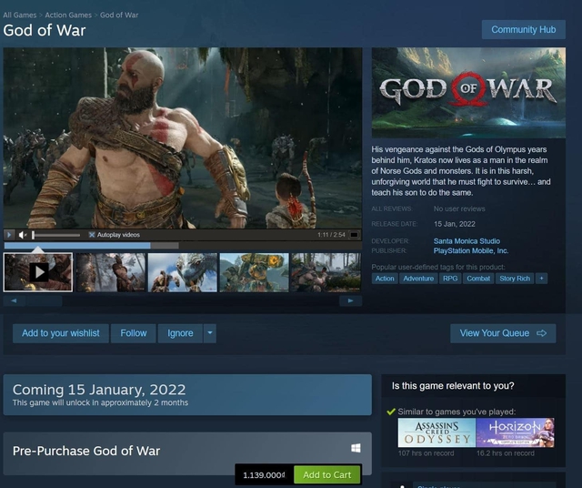 God of War lên PC với mức giá “gây sốc”, chơi tạm game mobile lấy cảm hứng từ Kratos được tải về miễn phí - Ảnh 1.