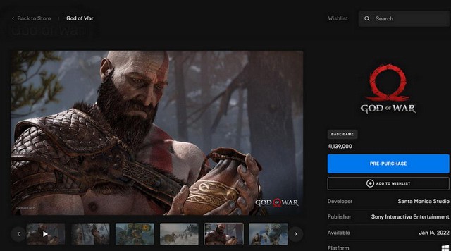 God of War có mặt trên Epic Games Store, liệu có được phát miễn phí? - Ảnh 1.
