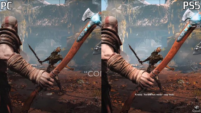 So sánh God of War trên PC và PS5, ở đâu đẹp hơn? - Ảnh 4.