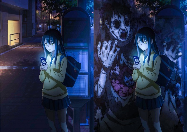 Anime Mieruko-chan lên sóng tập đầu, kinh dị thì ít mà ngực khủng với hình ảnh nhạy cảm thì nhiều - Ảnh 2.