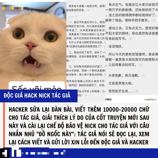 Hacker đột nhập tài khoản và sửa lại toàn bộ nội dung truyện khiến tác giả phải xin lỗi công khai - Ảnh 1.