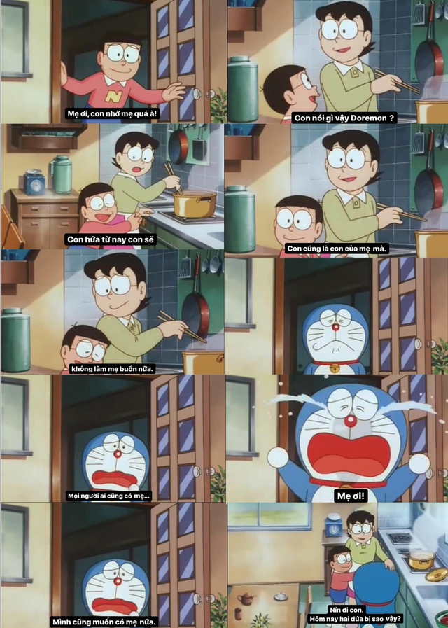 Bất chấp Doraemon là robot, ông bà Nobi vẫn yêu quý, bảo vệ và coi mèo máy như con cái trong nhà - Ảnh 3.