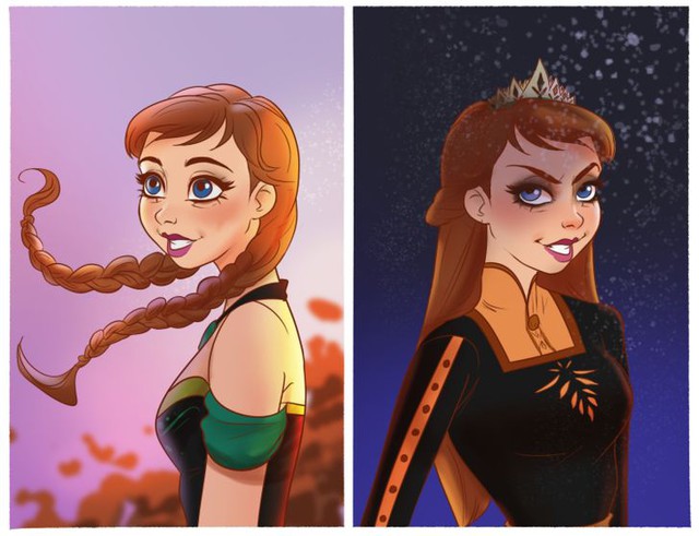 14 nàng công chúa Disney trông sẽ như thế nào nếu họ là nhân vật phản diện trong phim - Ảnh 13.