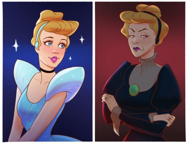 14 nàng công chúa Disney trông sẽ như thế nào nếu họ là nhân vật phản diện trong phim - Ảnh 3.