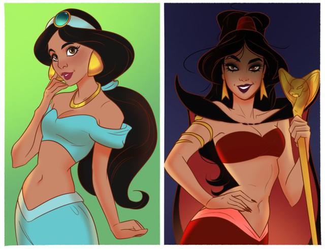 14 nàng công chúa Disney trông sẽ như thế nào nếu họ là nhân vật phản diện trong phim - Ảnh 6.