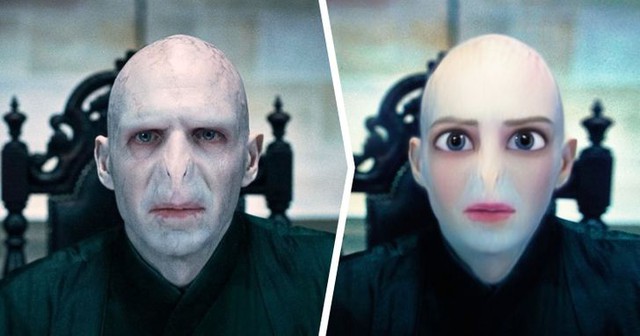 Biến các nhân vật nổi tiếng trong phim thành phong cách hoạt hình Disney, Chúa tể Voldemort trông rất dễ thương - Ảnh 15.