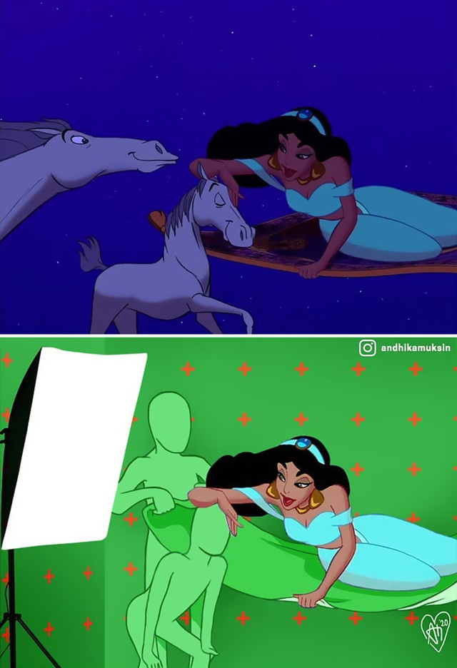 Khám phá bí mật hậu trường phim hoạt hình, hóa ra các cảnh phim nổi tiếng của Disney cũng cực kỳ giả trân - Ảnh 9.