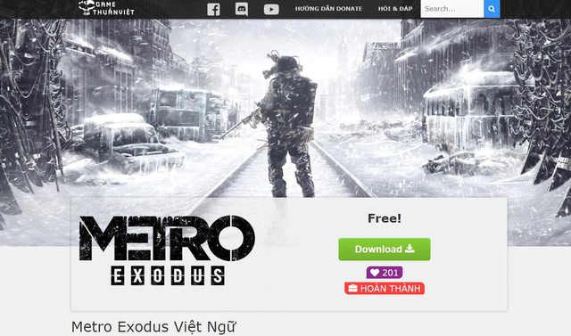 Sau 2 năm chờ đợi, game bắn súng sinh tồn Metro Exodus đã có Việt Ngữ 100% - Ảnh 1.