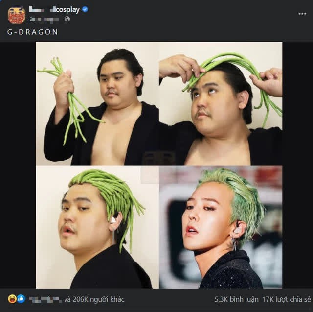 Cosplay G-Dragon nhưng cộng đồng mạng lại liên tưởng đến nam streamer nổi tiếng người Việt, “nét diễn” giống bản gốc 90% - Ảnh 3.