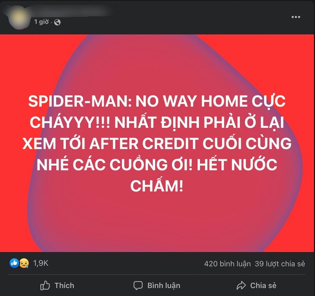 MXH Việt Nam và thế giới bùng nổ lời khen cho No Way Home, đây là bộ phim hay nhất về Spider-Man của MCU - Ảnh 17.