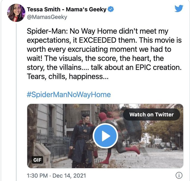 MXH Việt Nam và thế giới bùng nổ lời khen cho No Way Home, đây là bộ phim hay nhất về Spider-Man của MCU - Ảnh 7.