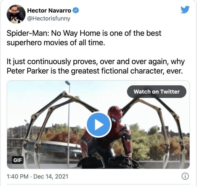 MXH Việt Nam và thế giới bùng nổ lời khen cho No Way Home, đây là bộ phim hay nhất về Spider-Man của MCU - Ảnh 8.