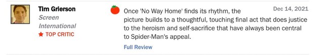 MXH Việt Nam và thế giới bùng nổ lời khen cho No Way Home, đây là bộ phim hay nhất về Spider-Man của MCU - Ảnh 10.