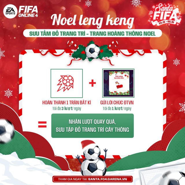 Đón nhận bão quà và cổ vũ đội tuyển Việt Nam cùng sự kiện giáng sinh đến từ FIFA Online 4 - Ảnh 2.