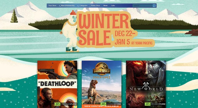 Sự kiện khuyến mại Steam Winter Sale 2021 mở cửa với hàng trăm tựa game AAA được giảm giá - Ảnh 1.